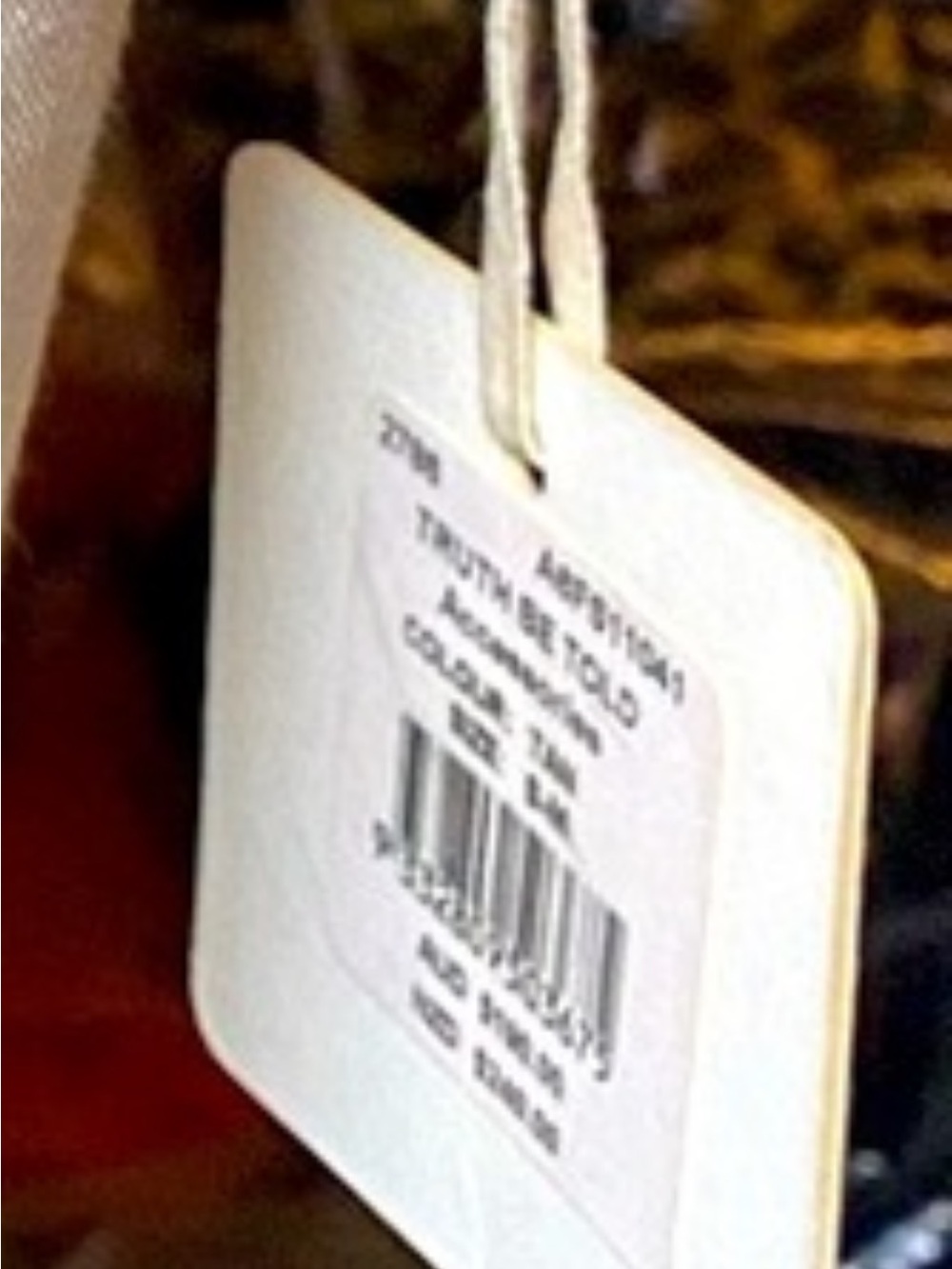 sass & bide White Branded Hang Tag with String